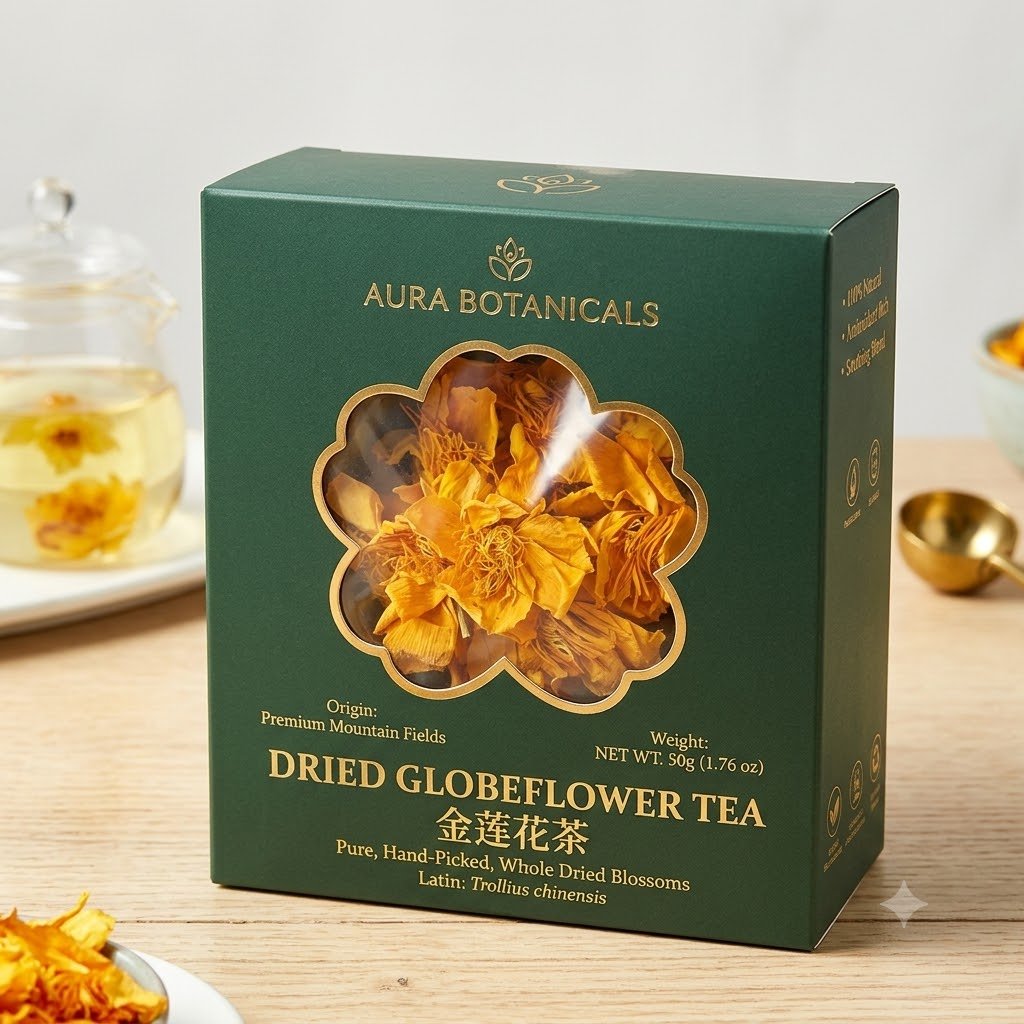 Dried Globeflower (Trollius) Tea – Beauty Ritual Collection - Image 2