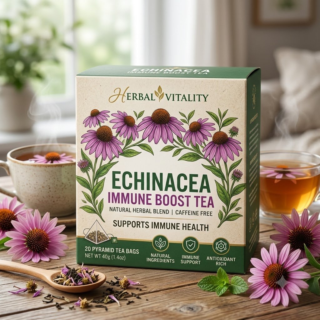 Echinacea Immune Boost Tea – Morning Bloom Collection - Image 2